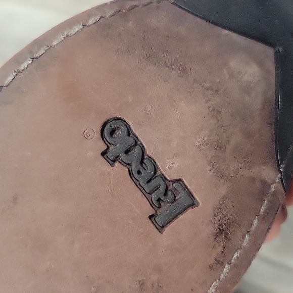 Laredo Brown with Blue Embroidery Tremaine 11" Leather Cowboy Boots 7 1/2 - Picture 10 of 10